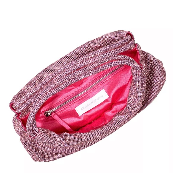 SIMKHAI Mini Ellerie Crystal Shoulder Bag Taffy Pink color - Picture 2 of 8